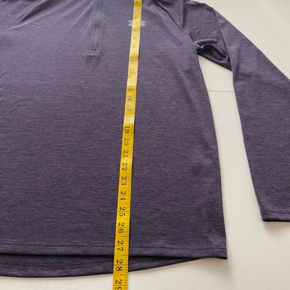Under Armour Loose Heatgear Half Zip Pullover Men's Purple Size M - Picture 8 of 8
